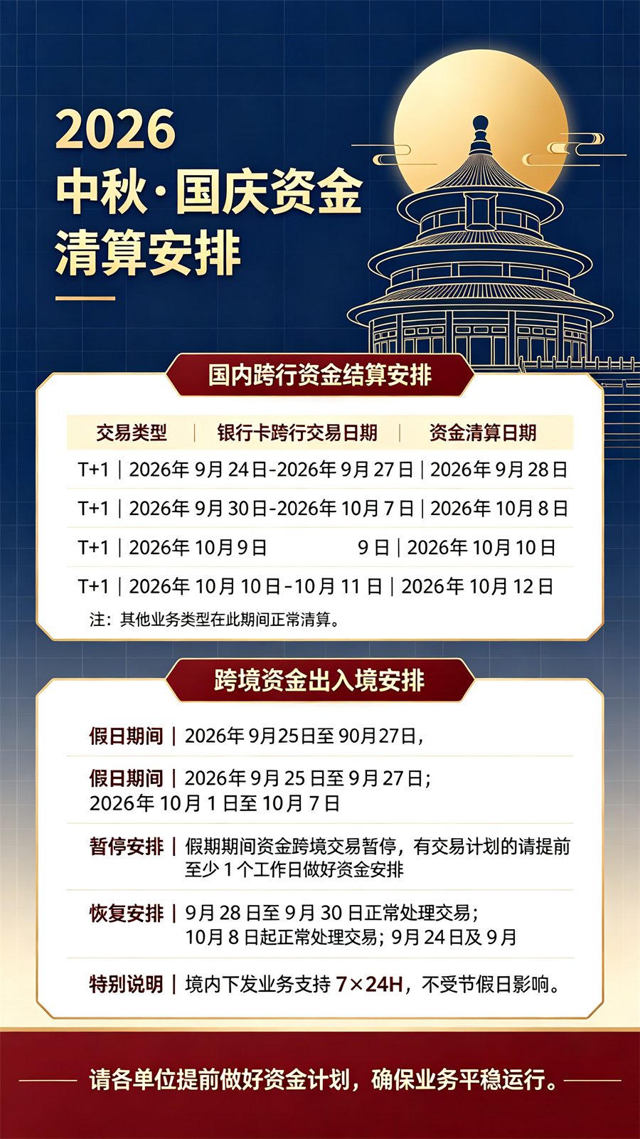 2026易生支付中秋·国庆资金清算通知与到账公告-第1张图片-拉卡拉POS机办理 2026易生支付中秋·国庆资金清算通知与到账公告-第1张图片-拉卡拉POS机办理